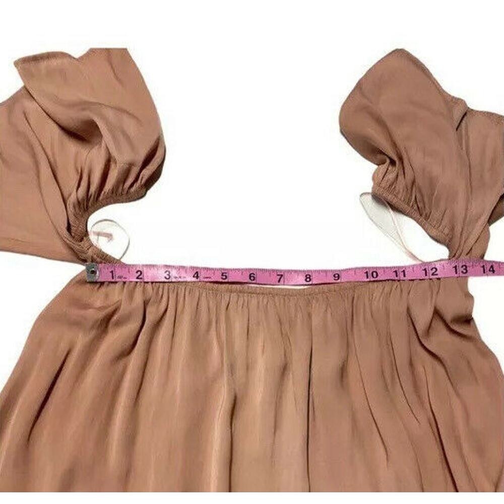 Madison & Berkeley women Off Shoulder blouse sz XS relaxed terra rose pink - Picture 8 of 12